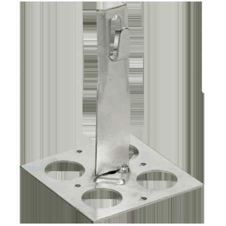 Держатель проводника круглого 6-8мм для плоской кровли h-90мм нержавеющая сталь IEK