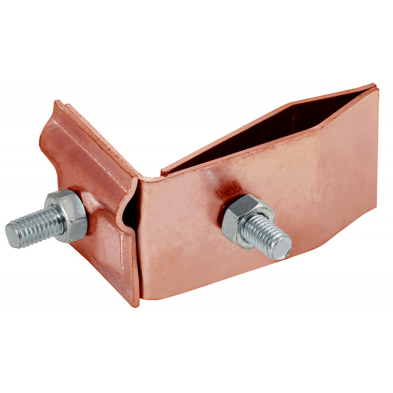 Держатель проводника круглого 6-10мм для фальца угловой h-70мм медь IEK