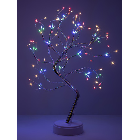 Светодиодная новогодняя фигура Дерево c самоцветами 36 microLED, 3АА, IP20 ЕGNID - 36MC