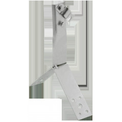 Держатель проводника круглого 6-10мм винтовой для конька h-80мм нержавеющая сталь IEK