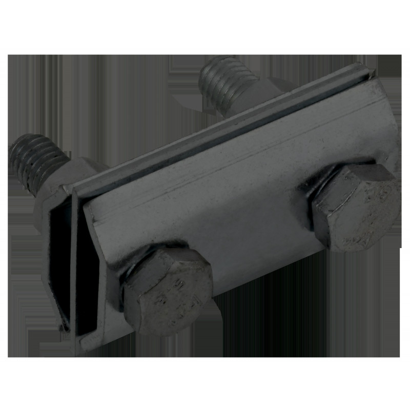 Зажим соединительный двойной сквозной пруток-пруток 8мм оцинкованная сталь TD IEK