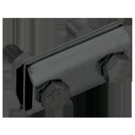 Зажим соединительный двойной сквозной пруток-пруток 8мм оцинкованная сталь TD IEK