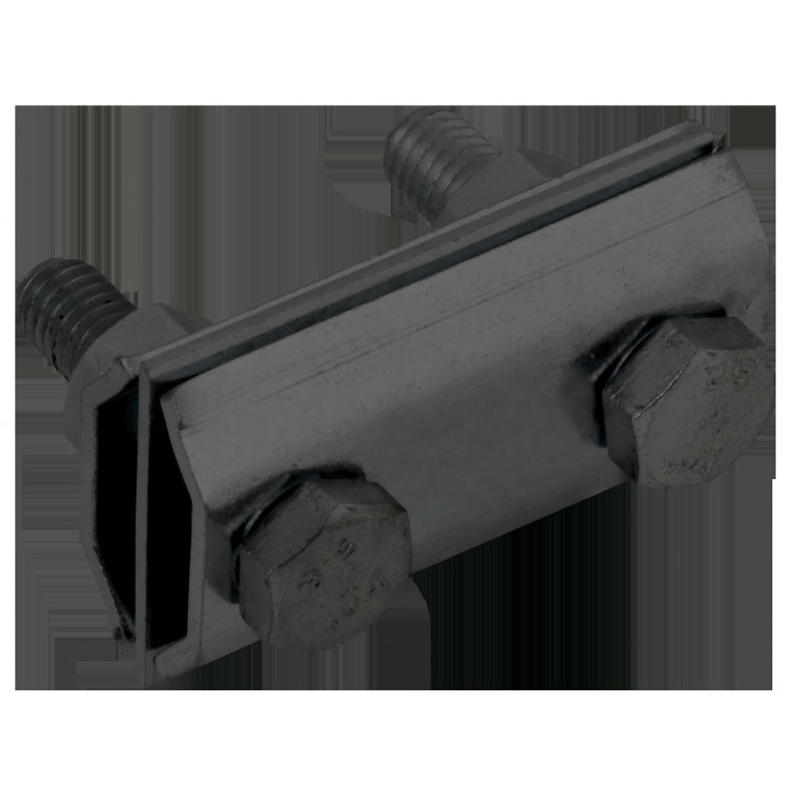 Зажим соединительный двойной сквозной пруток-пруток 8мм оцинкованная сталь TD IEK