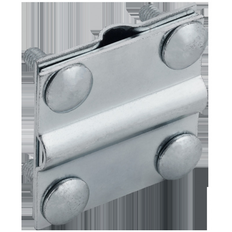 Зажим крестообразный с разделителем полоса/пруток-полоса/пруток 30/8мм оцинкованная сталь HDZ IEK