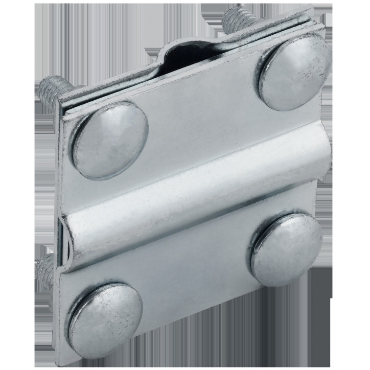 Зажим крестообразный с разделителем полоса/пруток-полоса/пруток 30/8мм оцинкованная сталь HDZ IEK