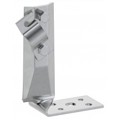 Держатель проводника круглого 6-10мм винтовой угловой скрытый h-70мм оцинкованная сталь HDZ IEK