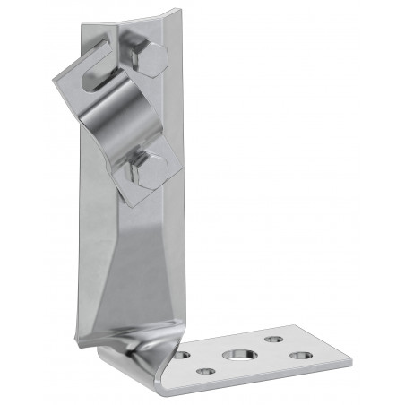 Держатель проводника круглого 6-10мм винтовой угловой скрытый h-70мм оцинкованная сталь HDZ IEK