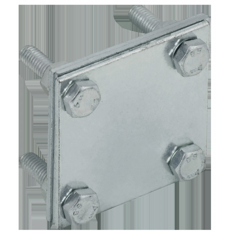 Зажим крестообразный с разделителем полоса-полоса 40мм оцинкованная сталь HDZ IEK