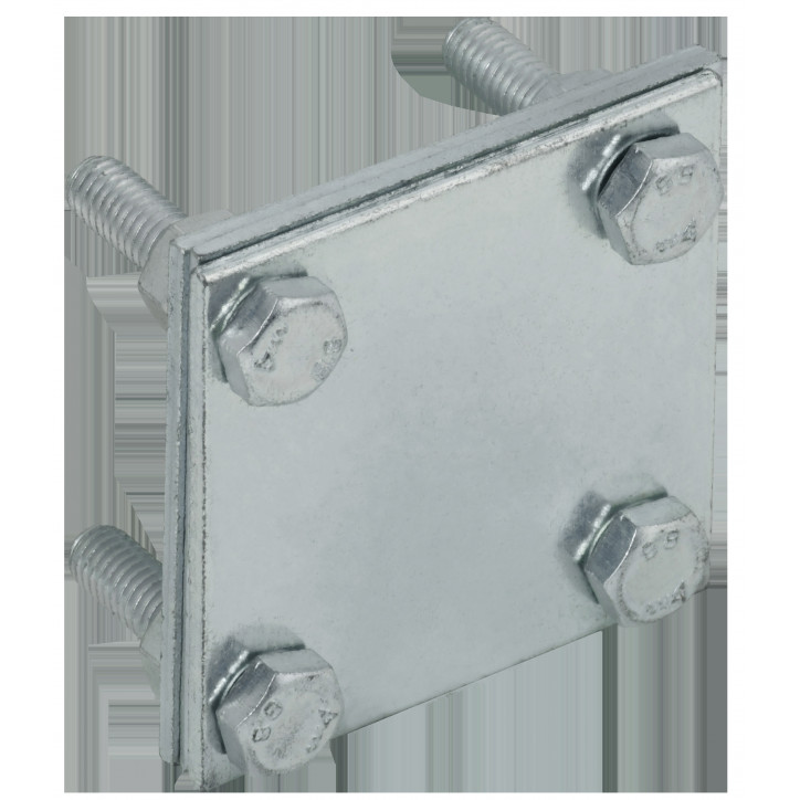 Зажим крестообразный с разделителем полоса-полоса 40мм оцинкованная сталь HDZ IEK