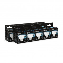 Лампа светодиодная LED 7 Вт 630 лм 4100К софит MR16 нейтральный GU5.3 AC 220В Black Gauss