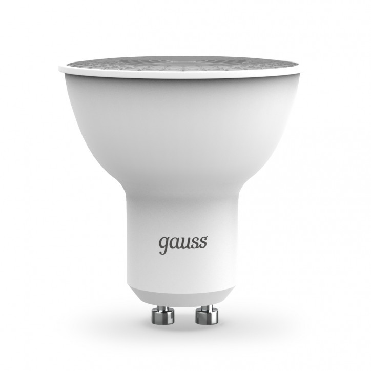 Лампа светодиодная LED 7 Вт 600 лм 3000К софит MR16 теплый GU10 AC 220В Black Gauss Лампа светодиодная LED 7 Вт 600 лм 3000К софит MR16 теплый GU10 AC 220В Black Gauss