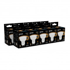 Лампа светодиодная LED 7 Вт 600 лм 3000К софит MR16 теплый GU10 AC 220В Black Gauss