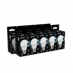 Лампа светодиодная LED 10 Вт 920 лм 4100К А60 груша нейтральный E27 AC 220В Black Gauss