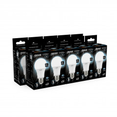 Лампа светодиодная LED 12 Вт 1200 лм 4100К А60 груша нейтральный E27 AC 220В Black Gauss