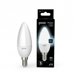 Лампа светодиодная LED 9.5 Вт 950 лм 4100К свеча нейтральный E14 AC 220В Black Gauss
