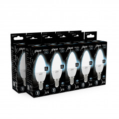 Лампа светодиодная LED 9.5 Вт 950 лм 4100К свеча нейтральный E14 AC 220В Black Gauss
