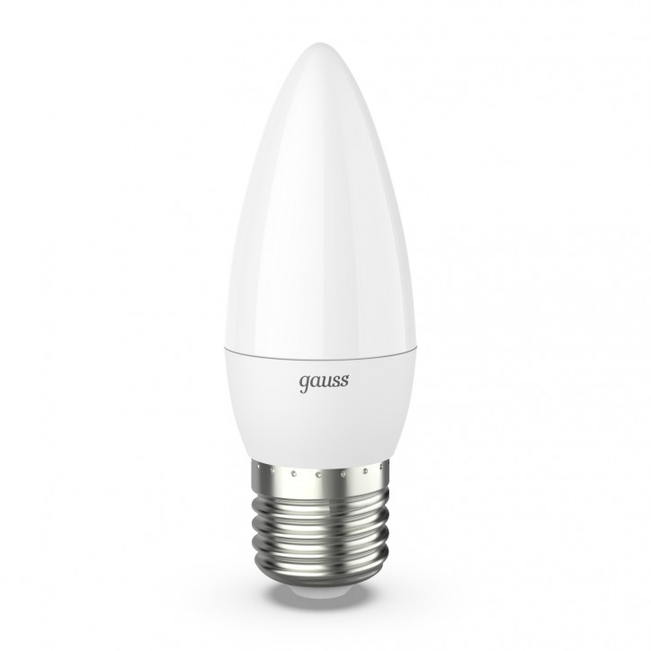 Лампа светодиодная LED 9.5 Вт 890 лм 3000К свеча теплый E27 AC 220В Black Gauss Лампа светодиодная LED 9.5 Вт 890 лм 3000К свеча теплый E27 AC 220В Black Gauss