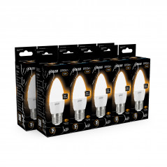 Лампа светодиодная LED 9.5 Вт 890 лм 3000К свеча теплый E27 AC 220В Black Gauss