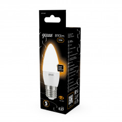 Лампа светодиодная LED 9.5 Вт 890 лм 3000К свеча теплый E27 AC 220В Black Gauss