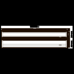 Светильник светодиодный ДПО-14w T5i 1200мм 6500k пластиковый