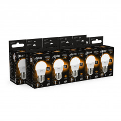 Лампа светодиодная LED 6.5 Вт 520 лм 3000К шар P45 теплый E27 AC 220В Black Gauss
