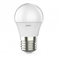 Лампа светодиодная LED 7 Вт 550 лм 4100К шар P45 нейтральный E27 AC 220В шаговое диммирование выключ