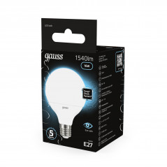 Лампа светодиодная LED 16 Вт 1540 лм 4100К шар G95 нейтральный E27 AC 220В Black Gauss