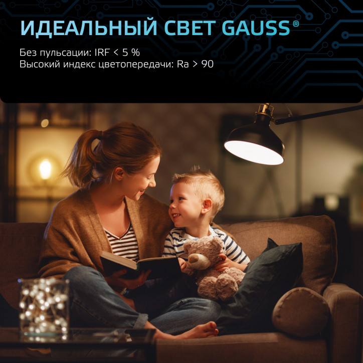 Лампа светодиодная LED 16 Вт 1540 лм 4100К шар G95 нейтральный E27 AC 220В Black Gauss Лампа светодиодная LED 16 Вт 1540 лм 4100К шар G95 нейтральный E27 AC 220В Black Gauss