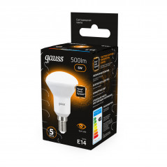 Лампа светодиодная LED 6 Вт 500 лм 3000К грибок R50 теплый E14 AC 220В Black Gauss