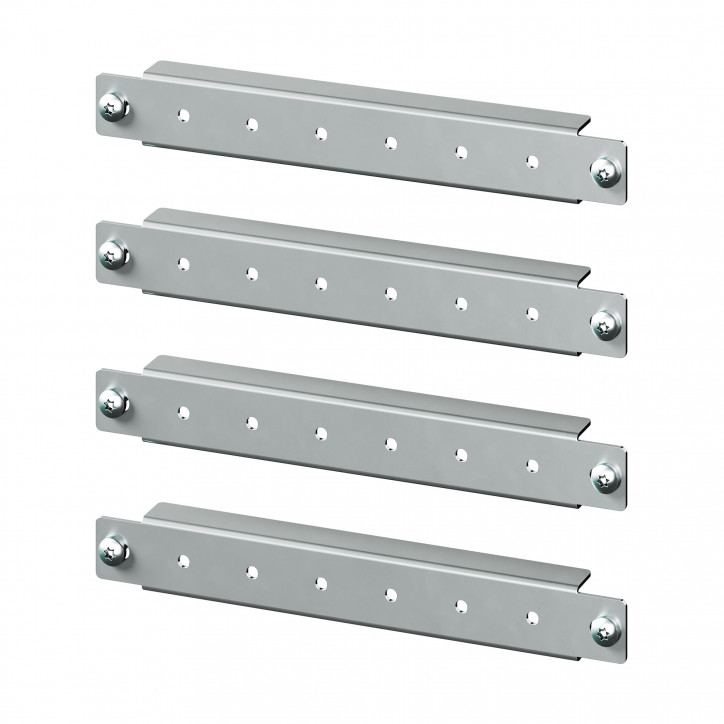 Горизонтальные дверные рейки для навесных корпусов, ширина одностворчатой двери 250 мм, 4 шт.