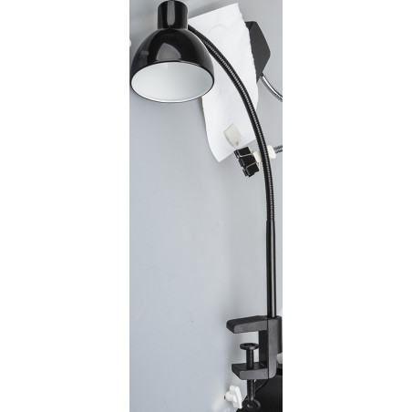 Светильник настольный светодиодный NDF-C010-6W-4K-BL-LED на струбцине черный