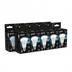 Лампа светодиодная LED 9 Вт 700 лм 4100К грибок R63 нейтральный E27 AC 220В Black Gauss