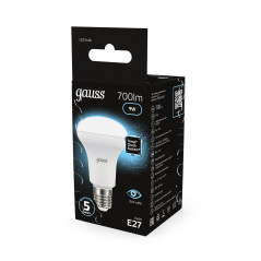 Лампа светодиодная LED 9 Вт 700 лм 4100К грибок R63 нейтральный E27 AC 220В Black Gauss