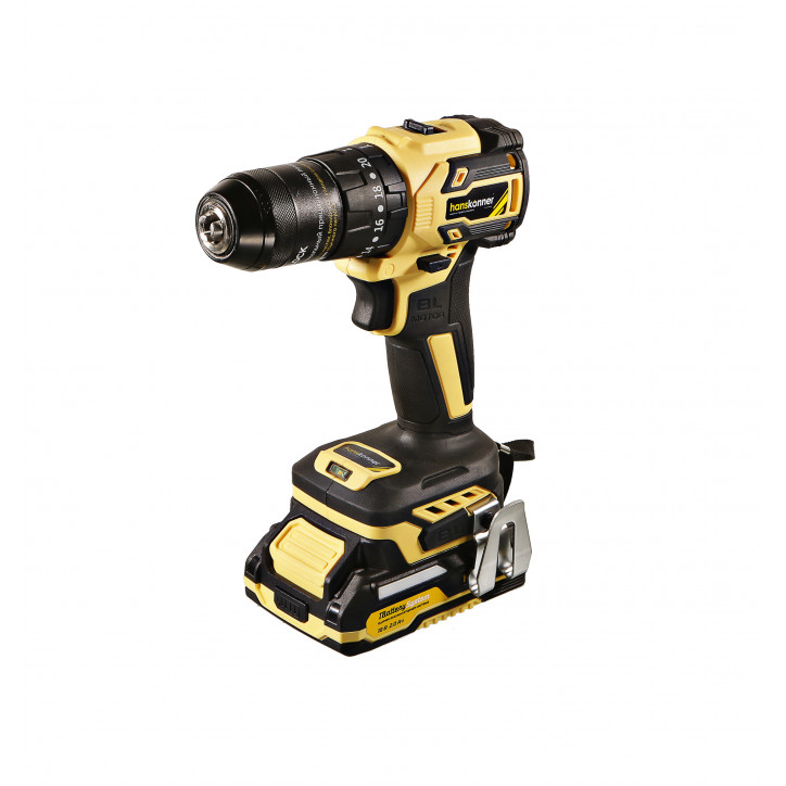 Дрель-шуруповерт аккумуляторная бесщеточная ударная PLATINUM в кейсе 18 В 65Нм патрон 13мм 2х2Ач Дрель-шуруповерт аккумуляторная бесщеточная ударная PLATINUM в кейсе 18 В 65Нм патрон 13мм 2х2Ач