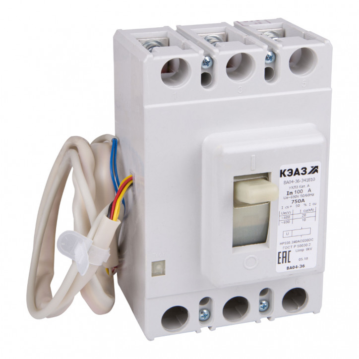 Выключатель автоматический ВА04-36-331810-80А-1000-690AC-НР220-240AC/220DC-УХЛ3 Выключатель автоматический ВА04-36-331810-80А-1000-690AC-НР220-240AC/220DC-УХЛ3