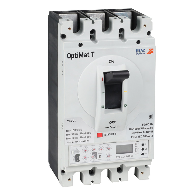 Выключатель автоматический OptiMat T400L ETE 250A 3P
