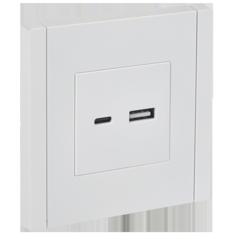 FORTE@PIANO Розетка USB A+C 3,1А FP250 белый IEK