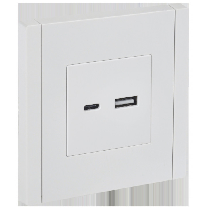 FORTE@PIANO Розетка USB A+C 3,1А FP250 белый IEK
