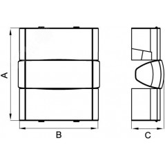 Угол 80-120 градусов внешний 90х50мм изменяемый