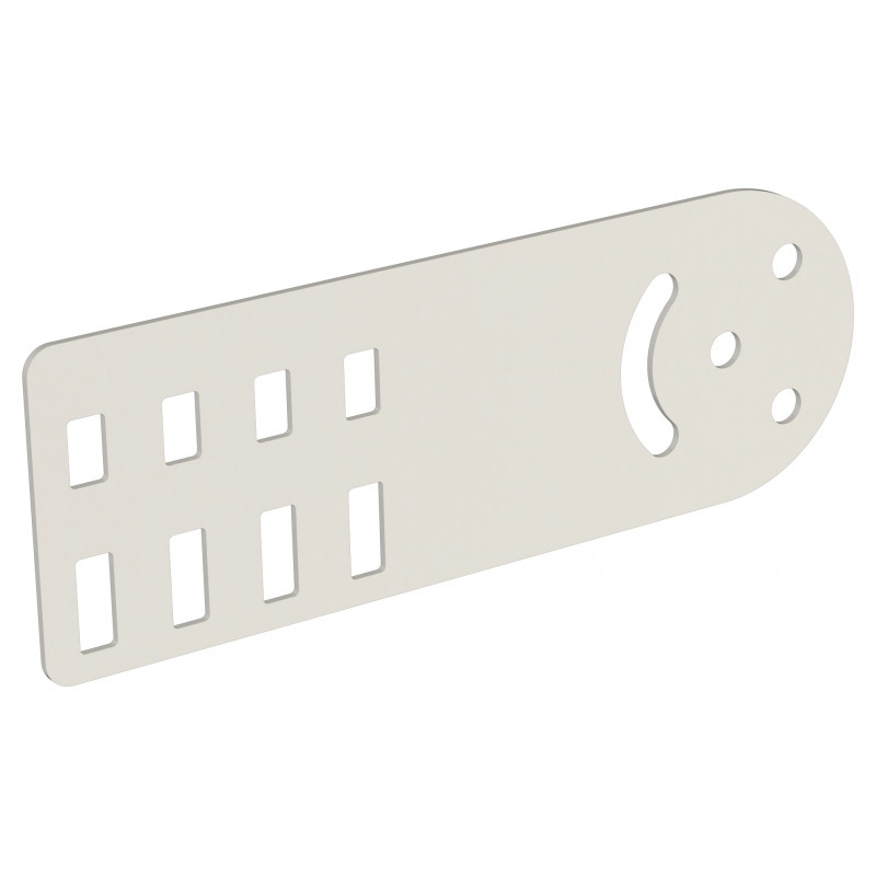 Пластина шарнирная h-80мм RAL 9016 IEK