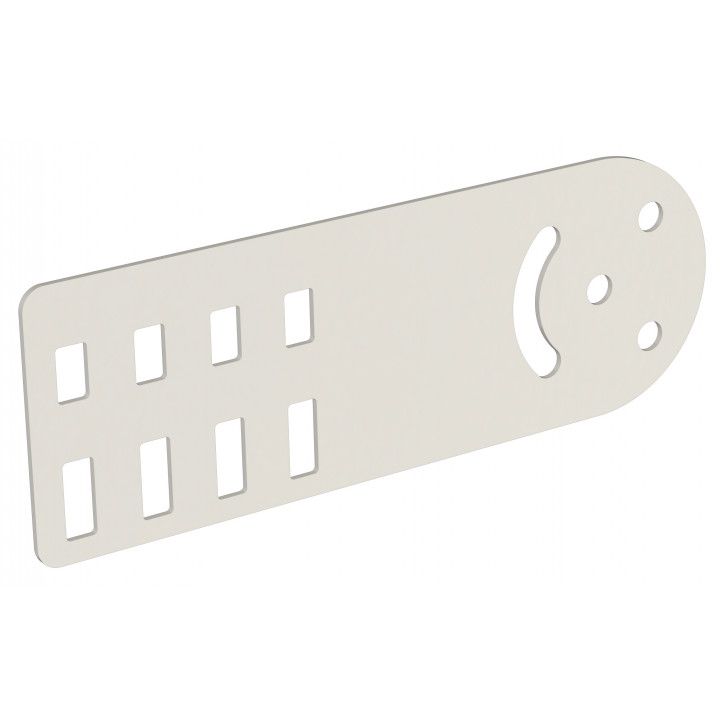 Пластина шарнирная h-80мм RAL 9016 IEK