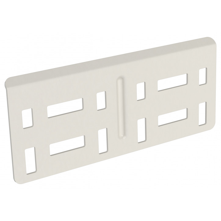 Пластина соединительная 80мм RAL 9016 IEK