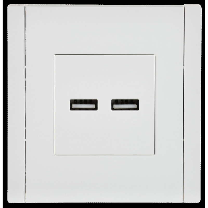 FORTE@PIANO Розетка USB A+A 3,1А FP249 белый IEK