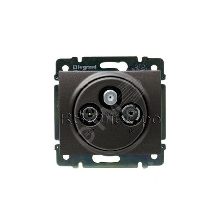Galea Life Розетка телевизионная FM/Sat dark bronze
