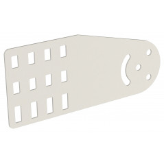 Пластина шарнирная h-100мм RAL 9016 IEK