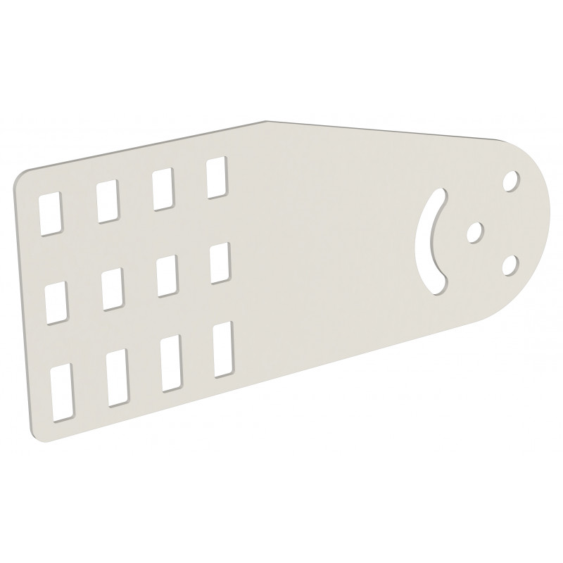 Пластина шарнирная h-100мм RAL 9016 IEK