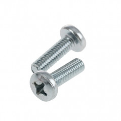 Винт DIN 7985 М6х10 4.8 ZN (700шт) с полукруглой головкой крестообразный шлиц