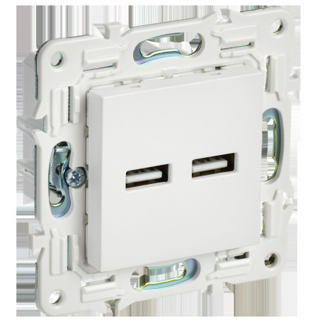 SKANDY Розетка USB A+A 3,1А SK-R15W арктический белый IEK