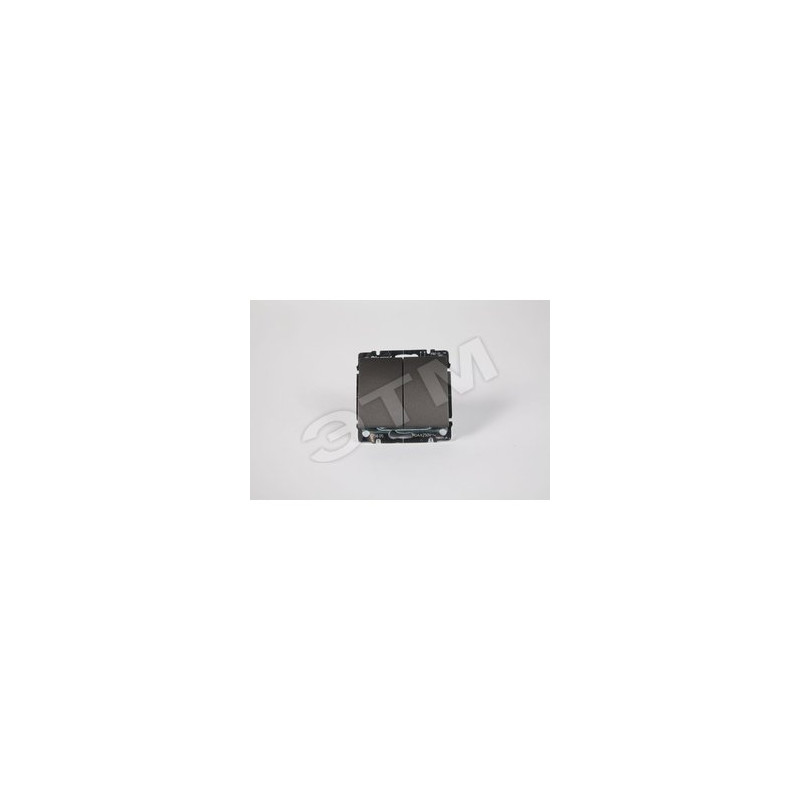 Galea Life Выключатель двойной dark bronze