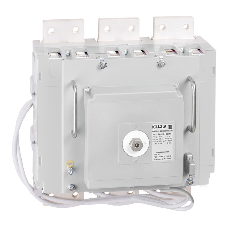 Выключатель автоматический ВА56-43-304730-2000А-690AC-НР230AC/220DC-ПЭ230AC-УХЛ3-КЭАЗ
